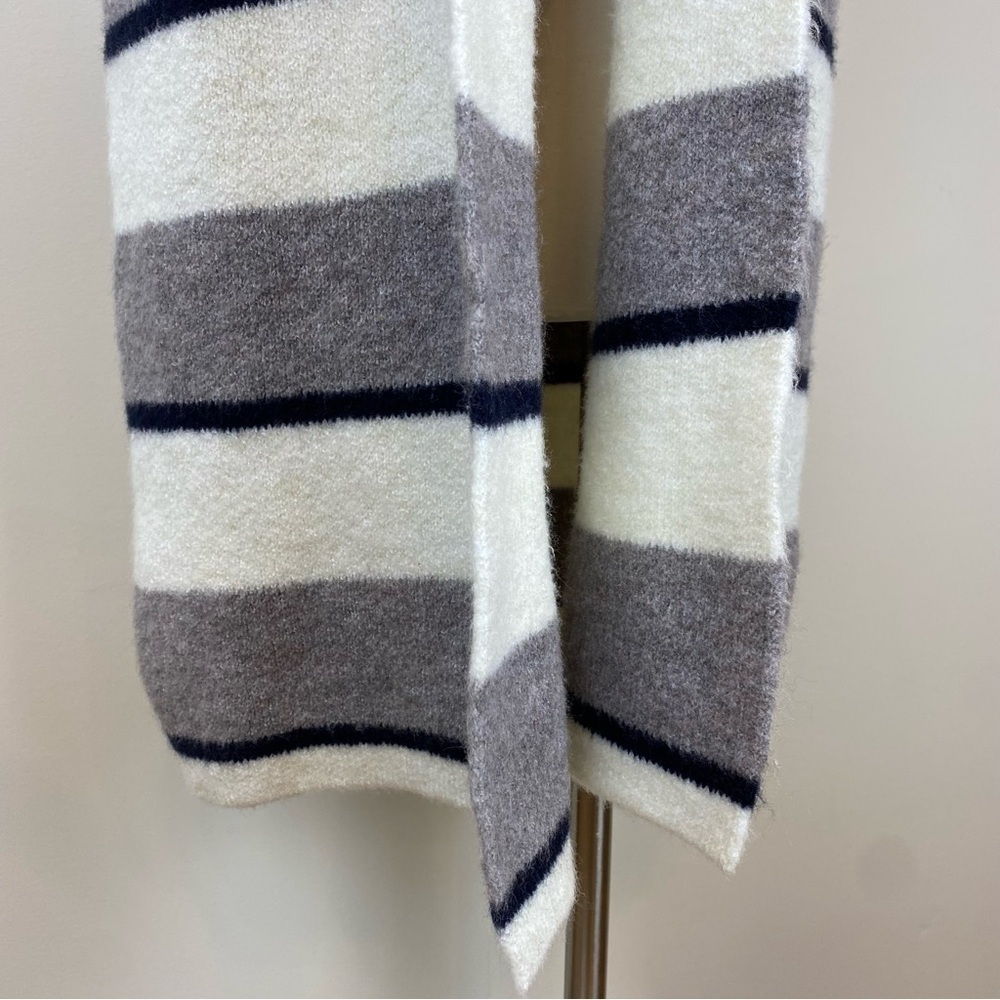 Anthropologie Pencey Sleeveless Cardigan Vest Knee‎ Length Sz S Striped Longline - Picture 8 of 14